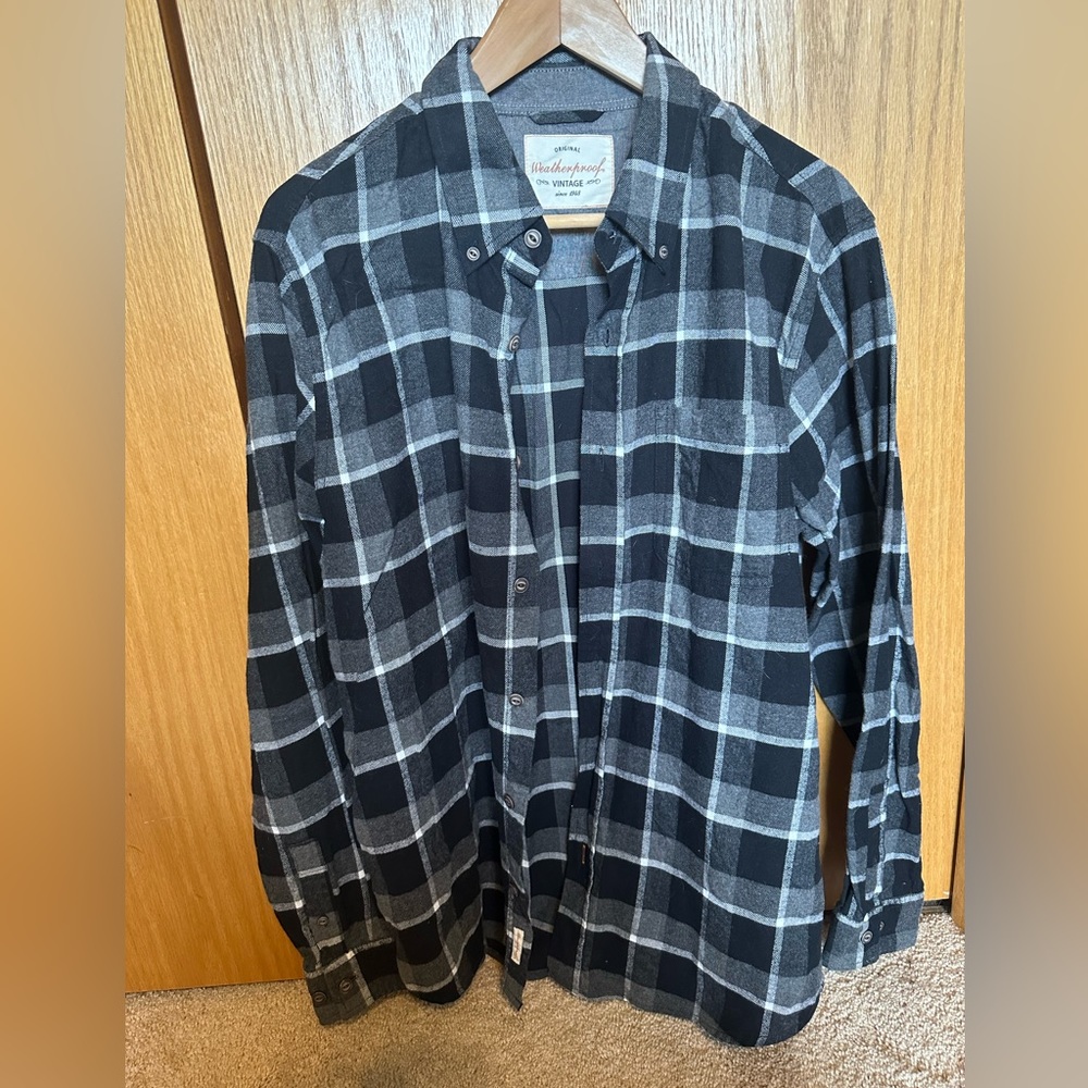 Weatherproof- Black and Gray Flannel